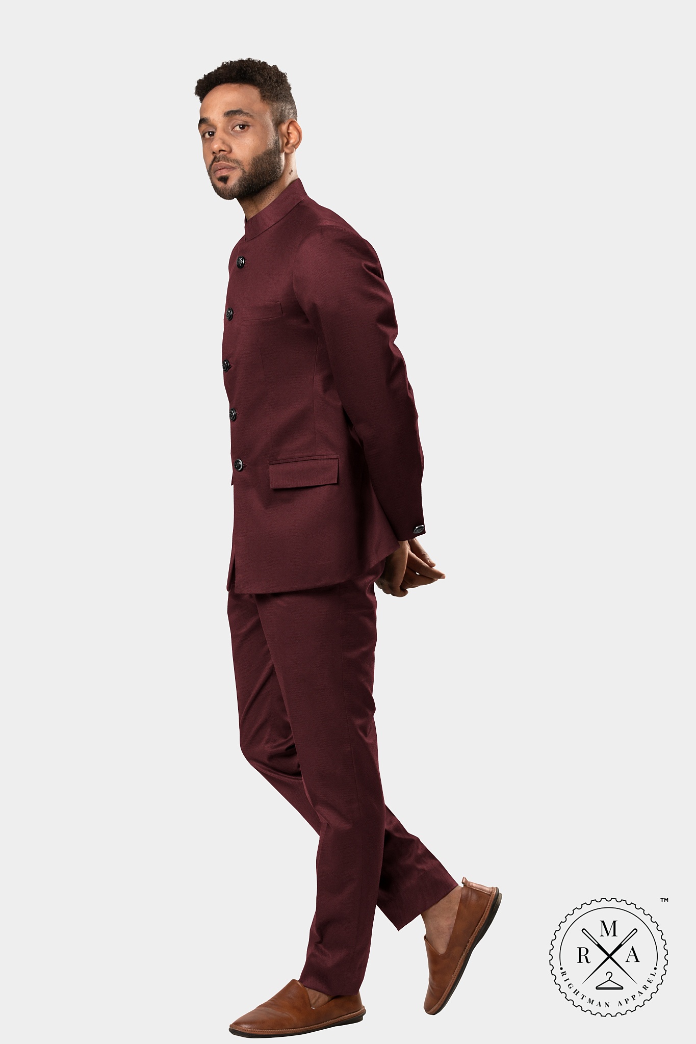 Maroon Jodhpuri Suit SU152